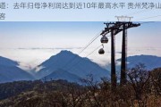 三特索道：去年归母净利润达到近10年最高水平 贵州梵净山
接待游客
